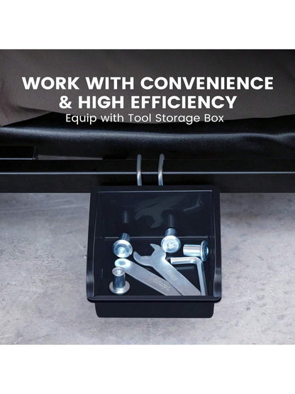 Creeper, 36 Inches 2 In 1 Z Creeper Seat 330 Lbs Capacity Garage Chair Adjustable Rolling Folding Car Creeper With 6 Pcs TPR Wheels,Lay Down Or Sit For Garage, Shop, Auto Repair Black