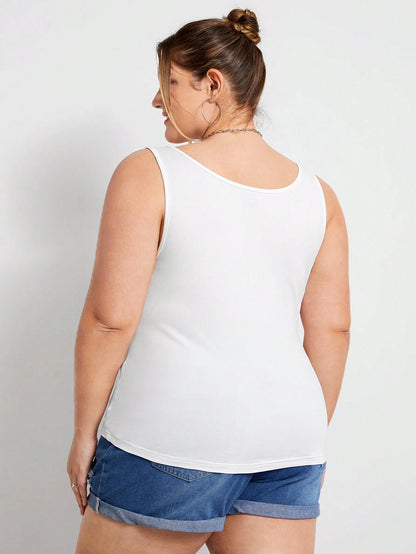 CURVE+ CURVE PLUS/Valentine's Day/Plus Size Women Multi-Pack All-Match Camisole Tops, Versatile