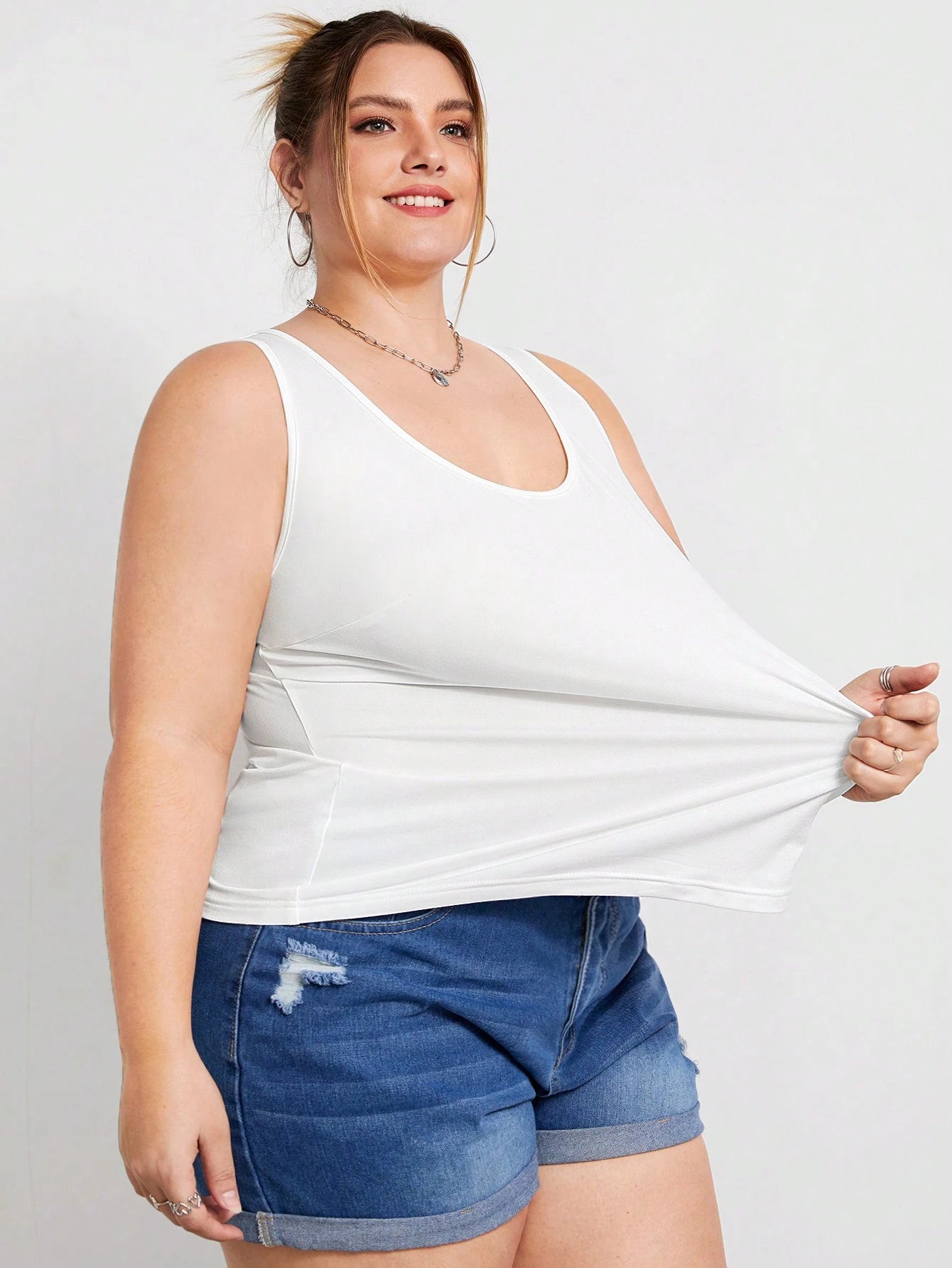 CURVE+ CURVE PLUS/Valentine's Day/Plus Size Women Multi-Pack All-Match Camisole Tops, Versatile