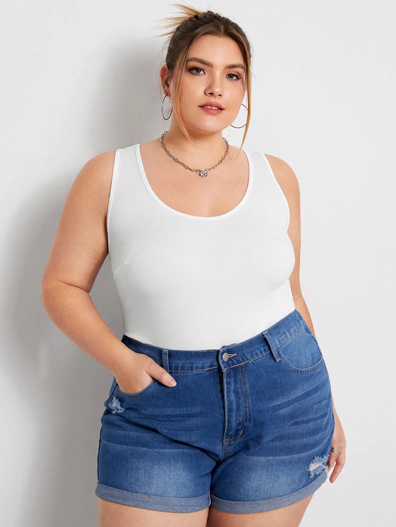 CURVE+ CURVE PLUS/Valentine's Day/Plus Size Women Multi-Pack All-Match Camisole Tops, Versatile