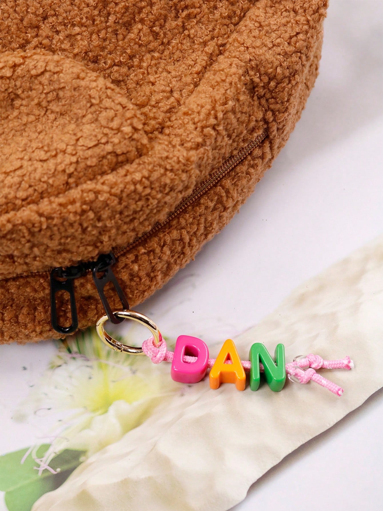Custom Beaded Letter Keychain, Personalized Bag Charm, Customized Acrylic Keyring, Customizable Initial Keychain, Birthday, Christmas Gift