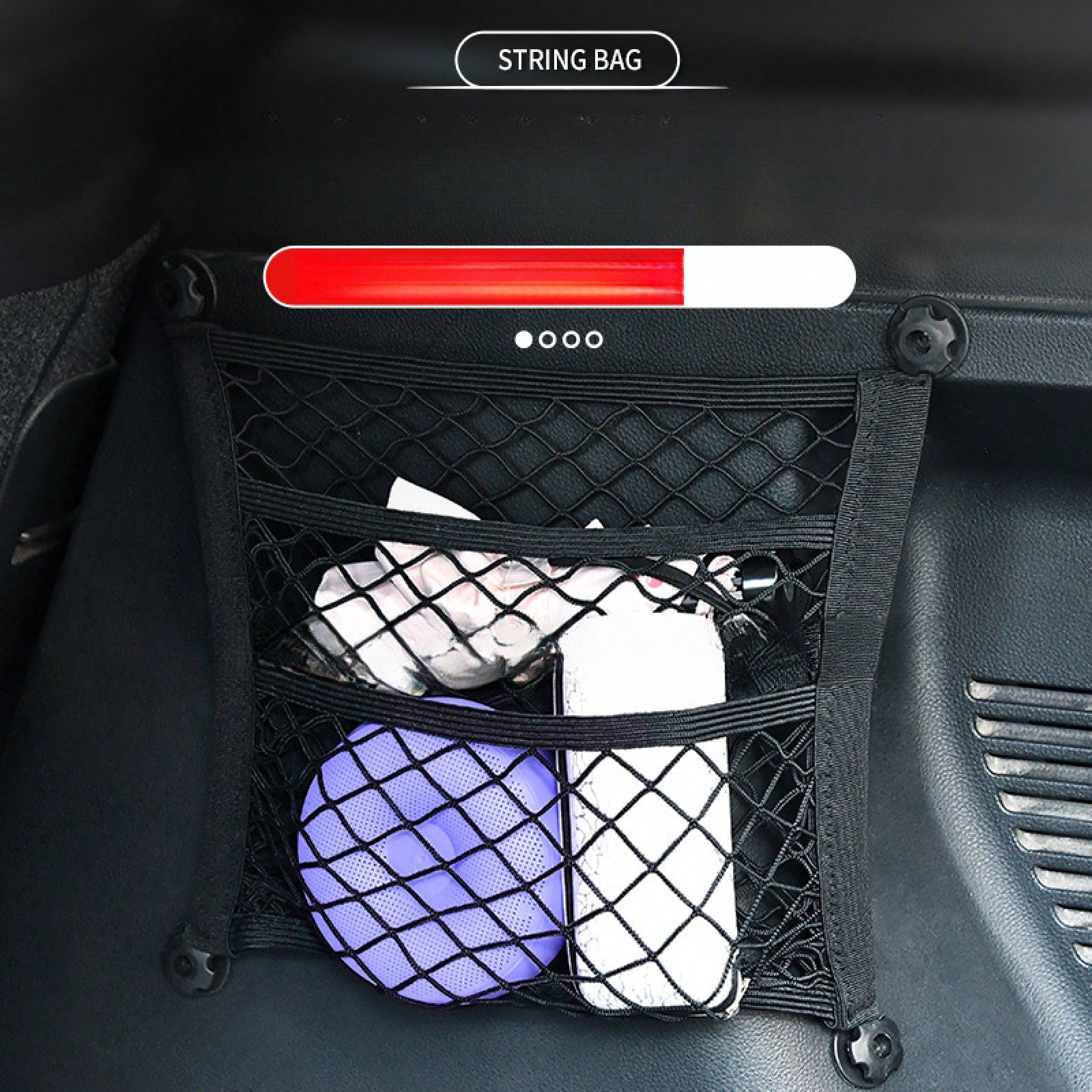 Customized Luggage Car Accessories, Trunk Net Pocket, Double-Layer Car Net Pocket, Convenient Car Storage