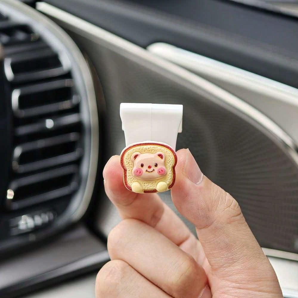 Cute Bear Car Hook, Passenger Glove Box Front Row Storage Organizer, Seat Hook, Car Interior Decor