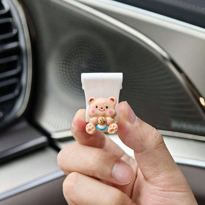 Cute Bear Car Hook, Passenger Glove Box Front Row Storage Organizer, Seat Hook, Car Interior Decor