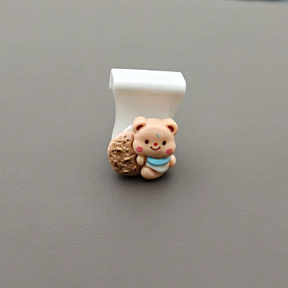 Cute Bear Car Hook, Passenger Glove Box Front Row Storage Organizer, Seat Hook, Car Interior Decor
