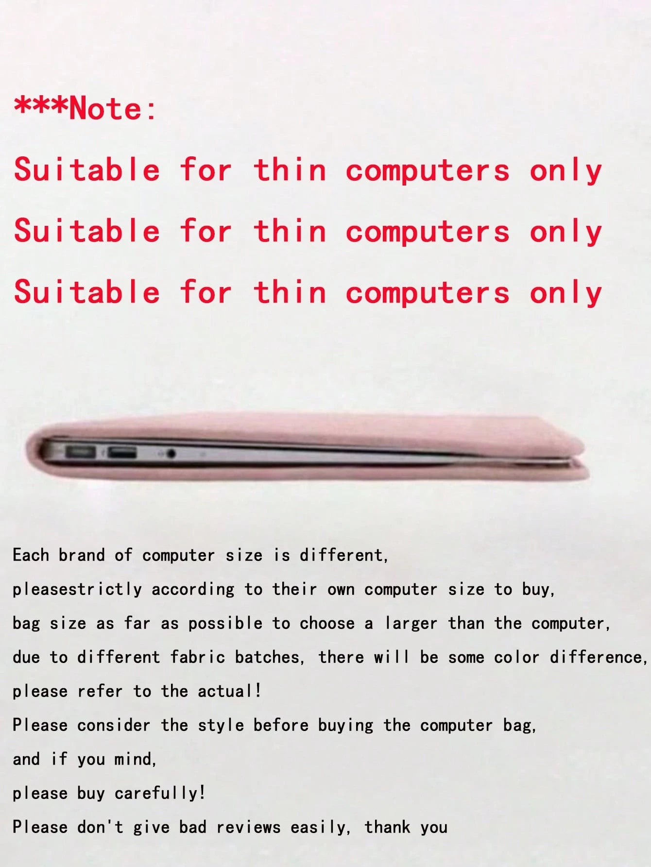 Cute Laptop Sleeve Bag 13/14/15.6 Inch Laptop Carrying Case Laptop Protective Cover