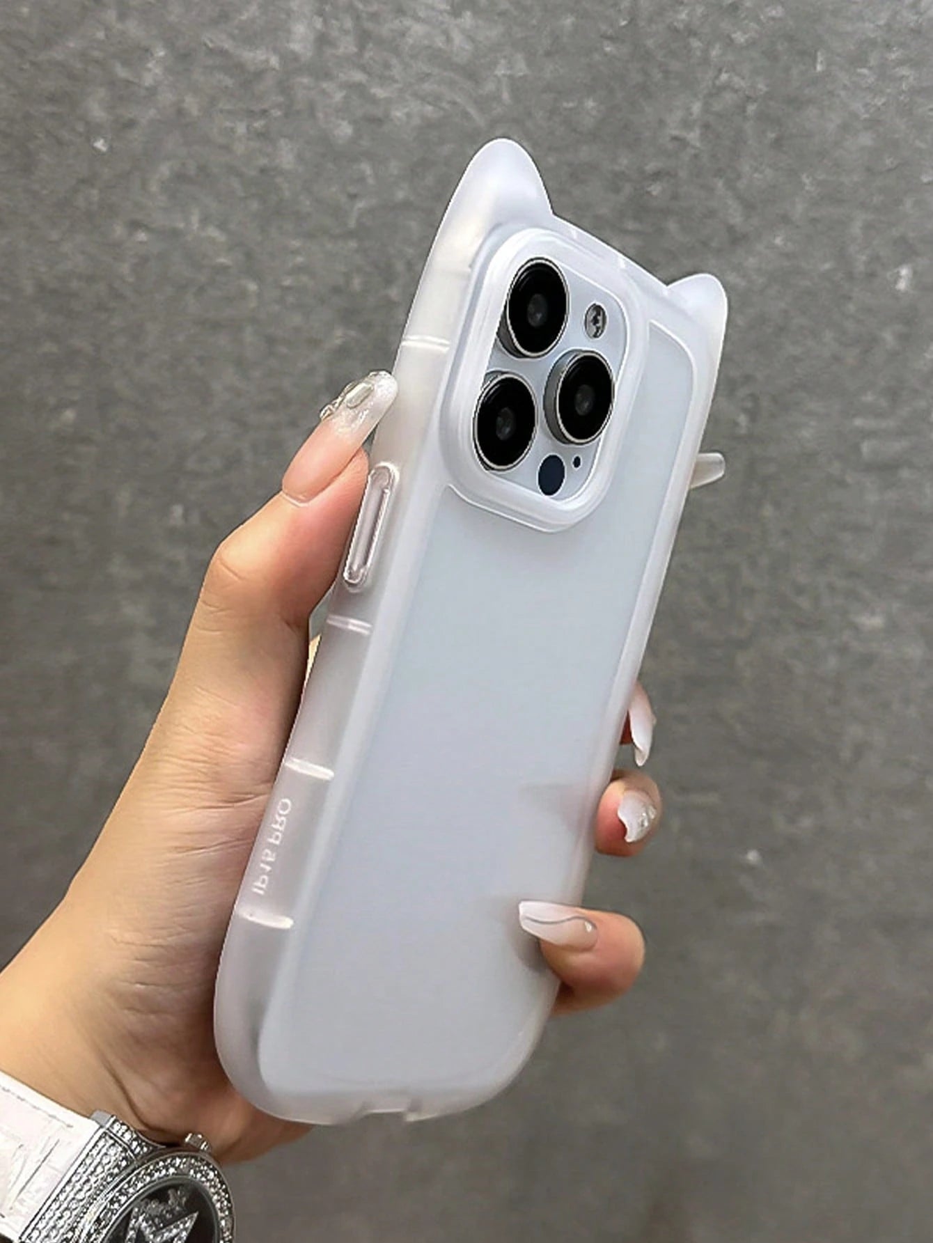 Cute Minimalist Animal Ear Style Novelty Cases Transparent Cat Ear Shaped Phone Case Compatible With IPhone 17 Pro Max/17 Pro/17 Air/17/16 Pro Max/16/16 Pro/16 Plus/15/15 Pro Max/15 Pro/15 Plus/11/12