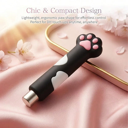 Cute Paw Handle Cat Eye Nail Auxiliary Styling Tool Set,3Pcs Multi Shape Light Forming Wands Manicure Tools