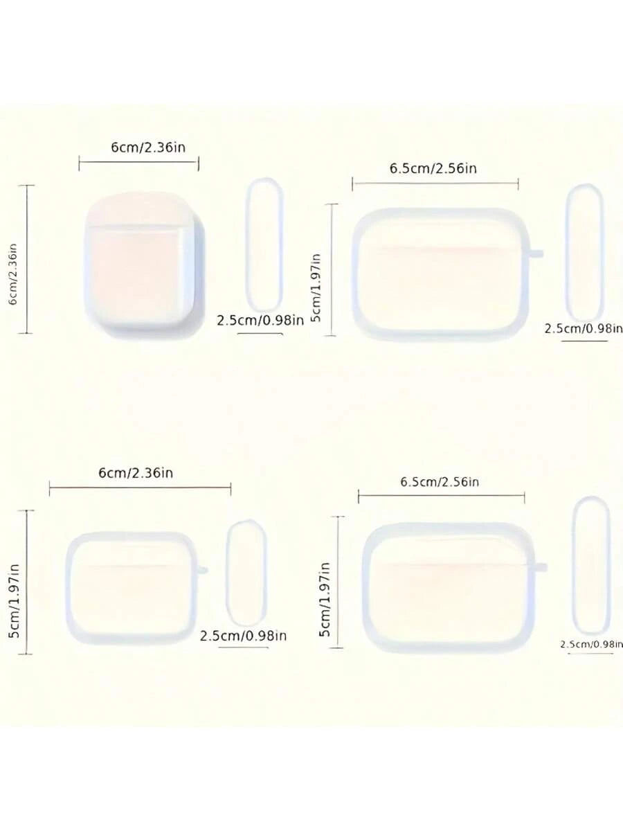 Cute Pig Face Graphic Protective Case Compatible With Apple 4/2/3 Pro2 Earbuds, Soft Shell, Suitable As A Gift For Her