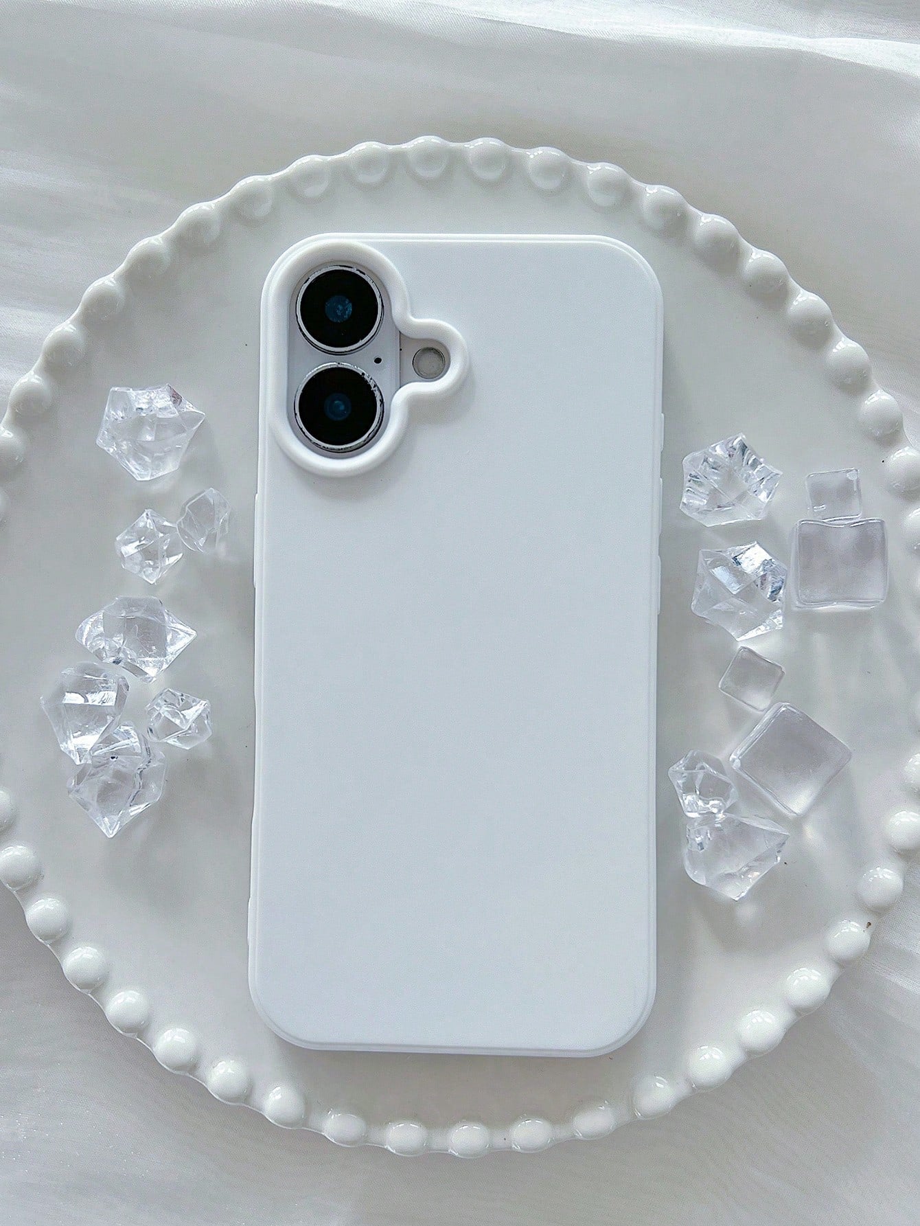 Cute Pink Heart Design Silicone TPU 1pc Matte Solid Color Heart-Shaped Camera Cutout Large Hole Full Coverage Shockproof Phone Case Compatible With Iphone 17/16/15/14/13/12/11/XSMAX/X/XS/XR/7PLUS/8PLU
