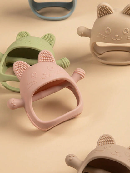Cute Teething Toys With Handle For Infant Silicone Teethers For Infants Baby Chewing Nursing Toys Newborn Accessories