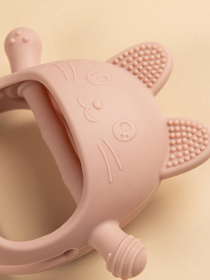 Cute Teething Toys With Handle For Infant Silicone Teethers For Infants Baby Chewing Nursing Toys Newborn Accessories
