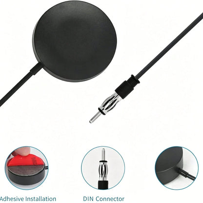 DAB Car Radio Antenna AM FM Adhesive Patch Antenna Round Patch Strong Signal FM18 Antenna