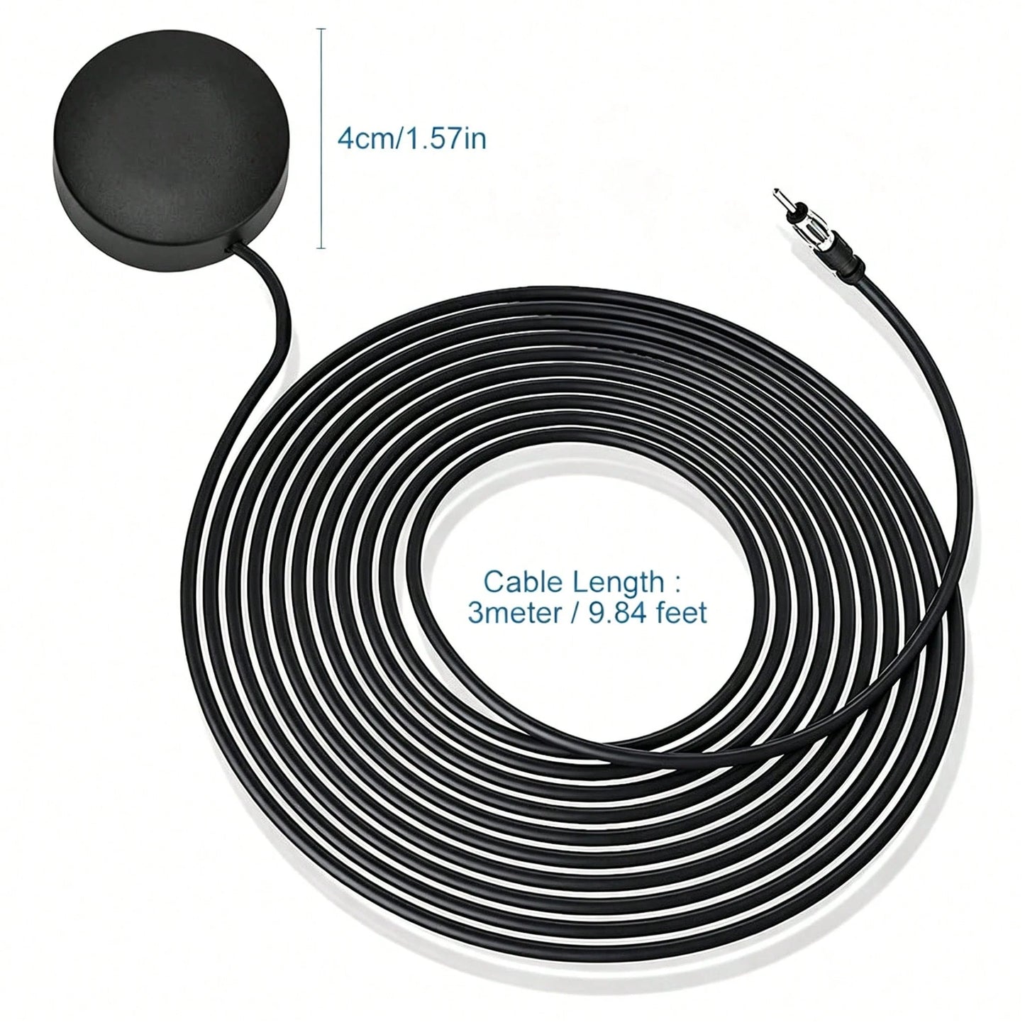 DAB Car Radio Antenna AM FM Adhesive Patch Antenna Round Patch Strong Signal FM18 Antenna