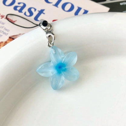 Daisy Transparent Flower Resin Pendant Phone Lanyard, Backpack Ornament, Cute Phone Strap, Girly Soft Pendant, Gift For Best Friends And Couples, Suitable For Phones, Cameras, Keychains, School Bag Or