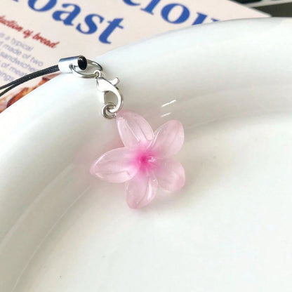 Daisy Transparent Flower Resin Pendant Phone Lanyard, Backpack Ornament, Cute Phone Strap, Girly Soft Pendant, Gift For Best Friends And Couples, Suitable For Phones, Cameras, Keychains, School Bag Or