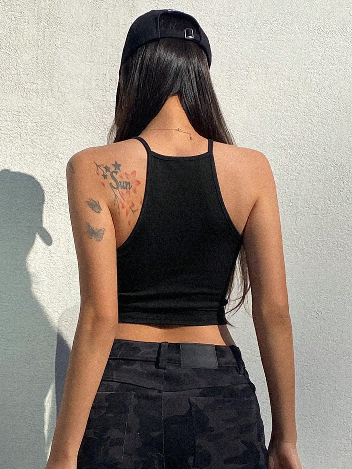 DAZY Women's Summer Casual Camisole With Built-In Padded Bra, Sexy & Comfortable Crop Top