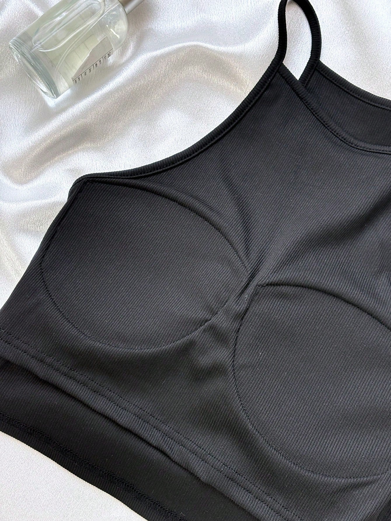 DAZY Women's Summer Casual Camisole With Built-In Padded Bra, Sexy & Comfortable Crop Top