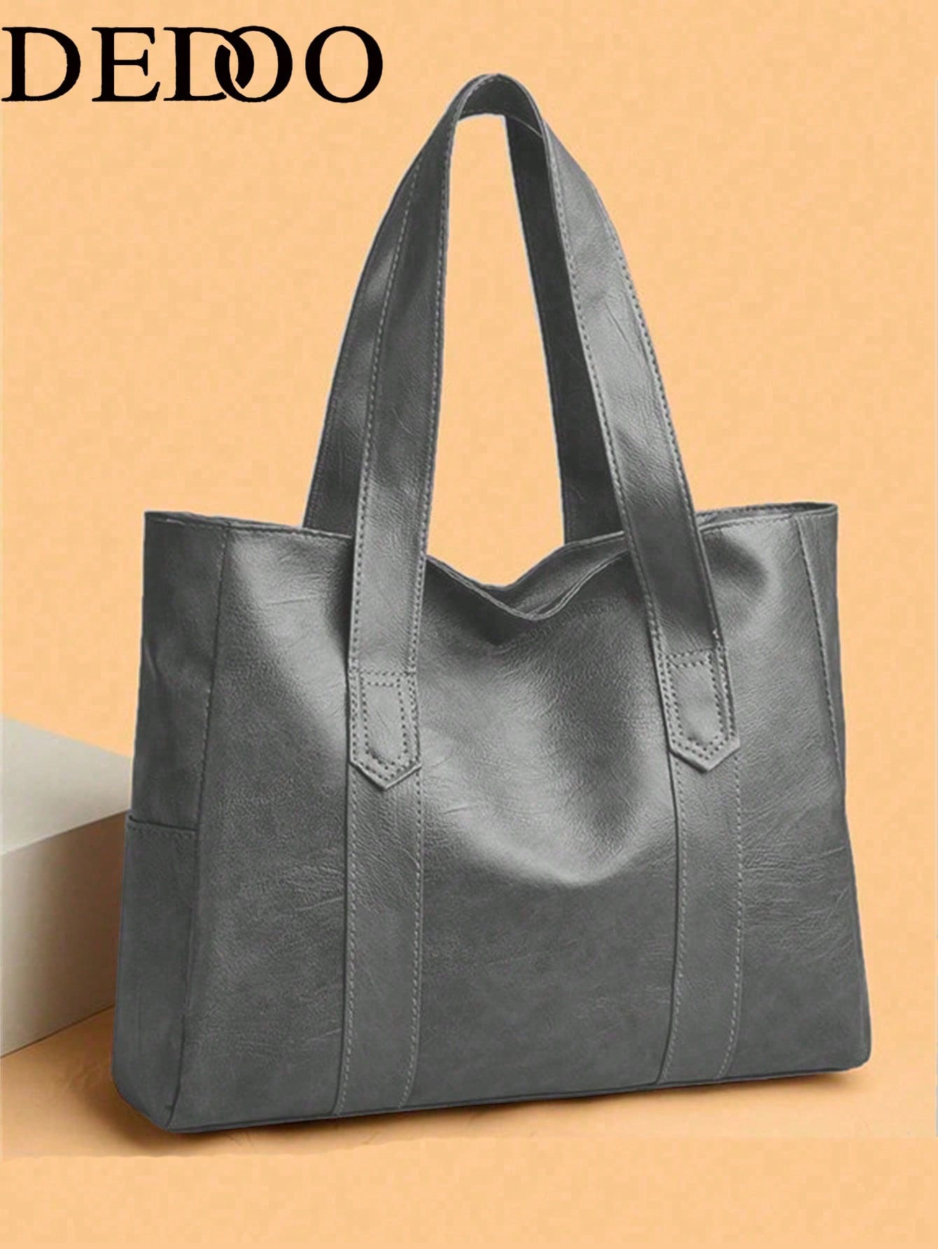 Dedoo Minimalist Handbag, Suitable For Teenage Girls, Women, College Students, Young Professionals And Office Workers. Perfect For Office, Work, Business And Commuting. Best Women's Work Bag, PU Leath