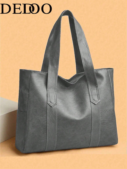 Dedoo Minimalist Handbag, Suitable For Teenage Girls, Women, College Students, Young Professionals And Office Workers. Perfect For Office, Work, Business And Commuting. Best Women's Work Bag, PU Leath