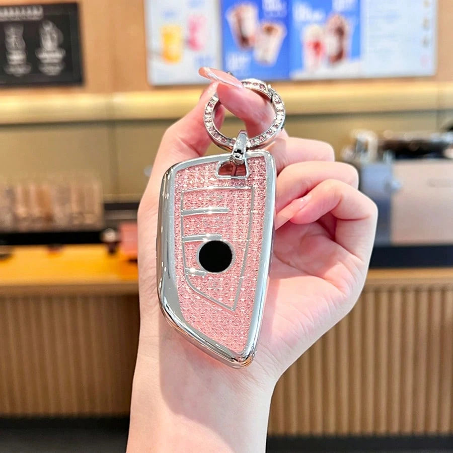 Diamond Pattern TPU Car Key Cover Case Holder For BMW F20 G20 G30 X1 X3 X4 X5 G05 X6 X7 G11 F15 F16 G01 G02 F48 Accessories