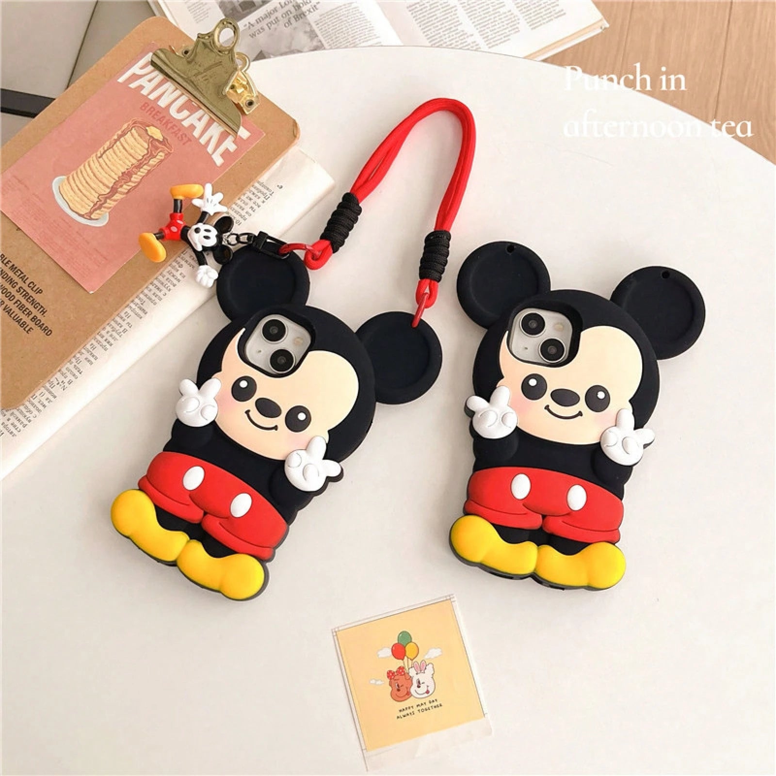 Disney Cartoon 3D Mickey Mouse 14/13 Compatible With Apple 15PROMAX Phone Case, Anti-Drop Protective Cover.Holiday AccessoriesAdd A Festive Touch Stitch Fundas S25 Ultra Case Waterproof Anti-Fall Scra