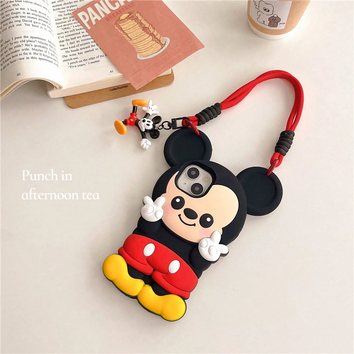 Disney Cartoon 3D Mickey Mouse 14/13 Compatible With Apple 15PROMAX Phone Case, Anti-Drop Protective Cover.Holiday AccessoriesAdd A Festive Touch Stitch Fundas S25 Ultra Case Waterproof Anti-Fall Scra