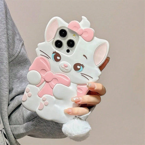 Disney Cartoon Bowknot Marie Cat 14/13 Suitable For 11 Apple 17/16/15 PRO MAX Phone Case 12.Holiday Accessoriescustom Phone Case Phone Case Holiday Special Offer Suitable For Gifting To Lovers Stitch