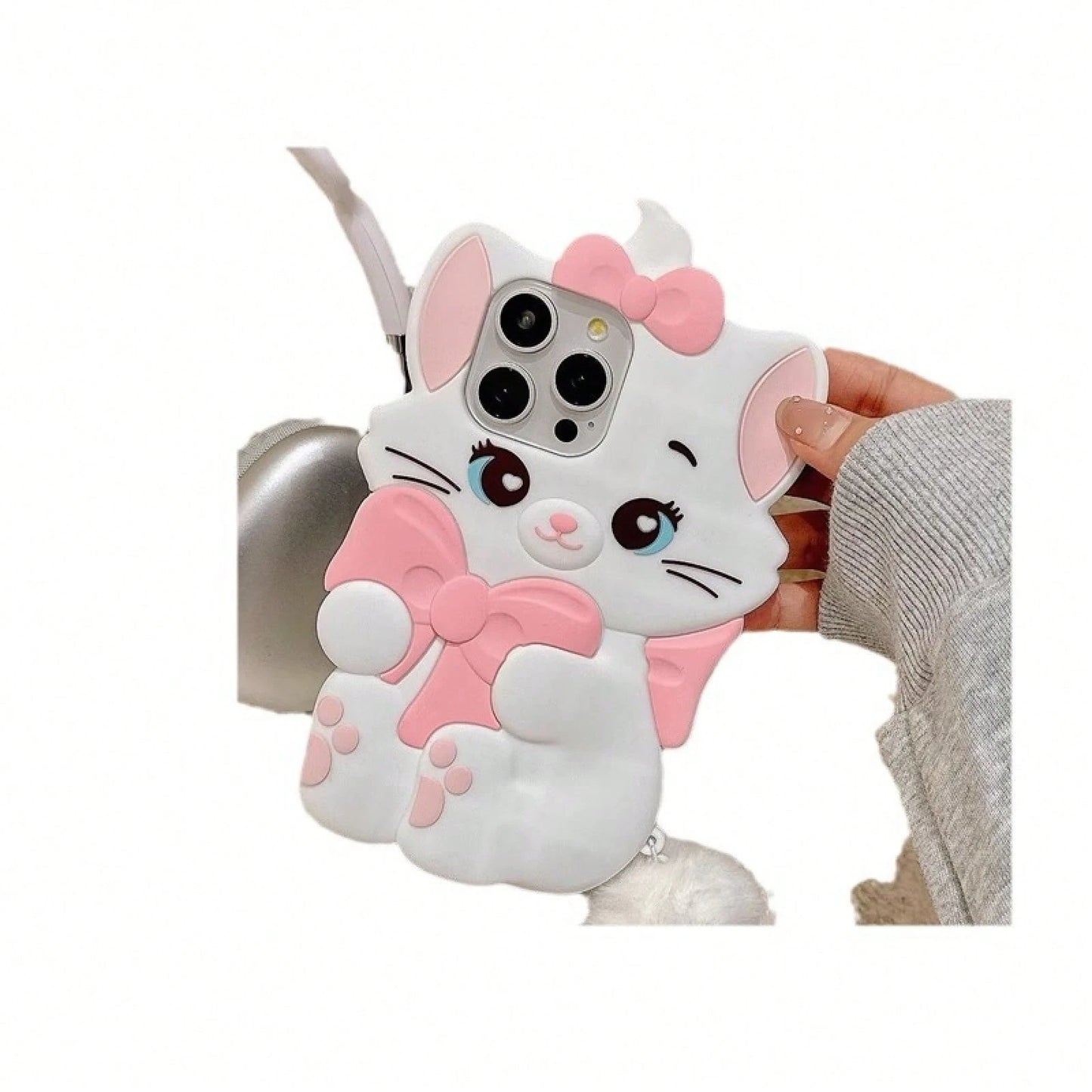 Disney Cartoon Bowknot Marie Cat 14/13 Suitable For 11 Apple 17/16/15 PRO MAX Phone Case 12.Holiday Accessoriescustom Phone Case Phone Case Holiday Special Offer Suitable For Gifting To Lovers Stitch