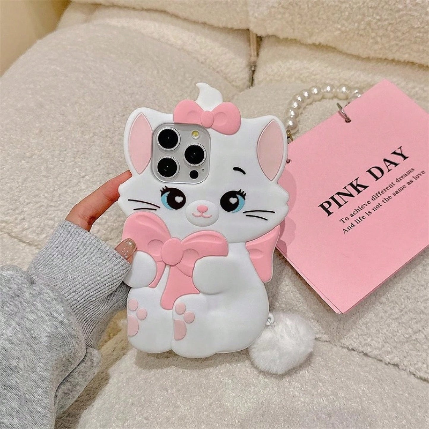 Disney Cartoon Bowknot Marie Cat 14/13 Suitable For 11 Apple 17/16/15 PRO MAX Phone Case 12.Holiday Accessoriescustom Phone Case Phone Case Holiday Special Offer Suitable For Gifting To Lovers Stitch