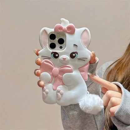 Disney Cartoon Bowknot Marie Cat 14/13 Suitable For 11 Apple 17/16/15 PRO MAX Phone Case 12.Holiday Accessoriescustom Phone Case Phone Case Holiday Special Offer Suitable For Gifting To Lovers Stitch