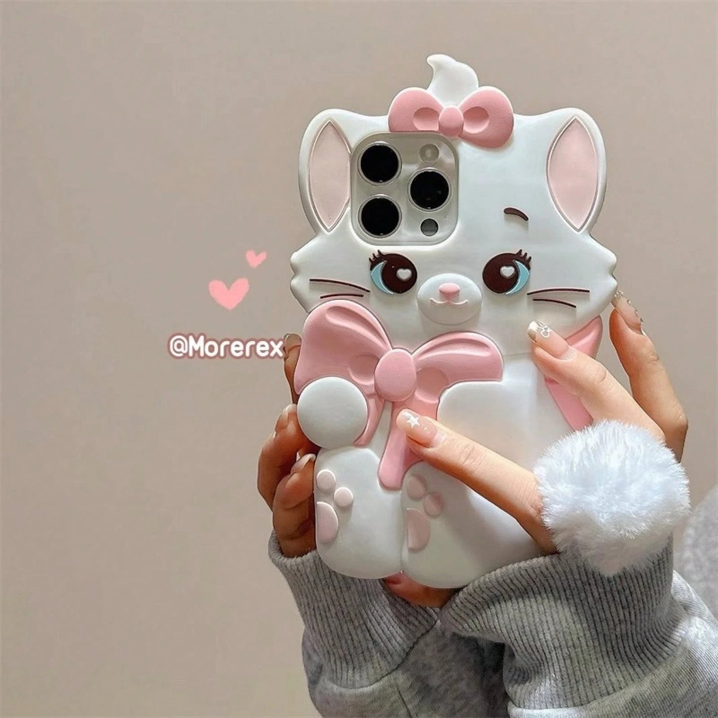 Disney Cartoon Bowknot Marie Cat 14/13 Suitable For 11 Apple 17/16/15 PRO MAX Phone Case 12.Holiday Accessoriescustom Phone Case Phone Case Holiday Special Offer Suitable For Gifting To Lovers Stitch
