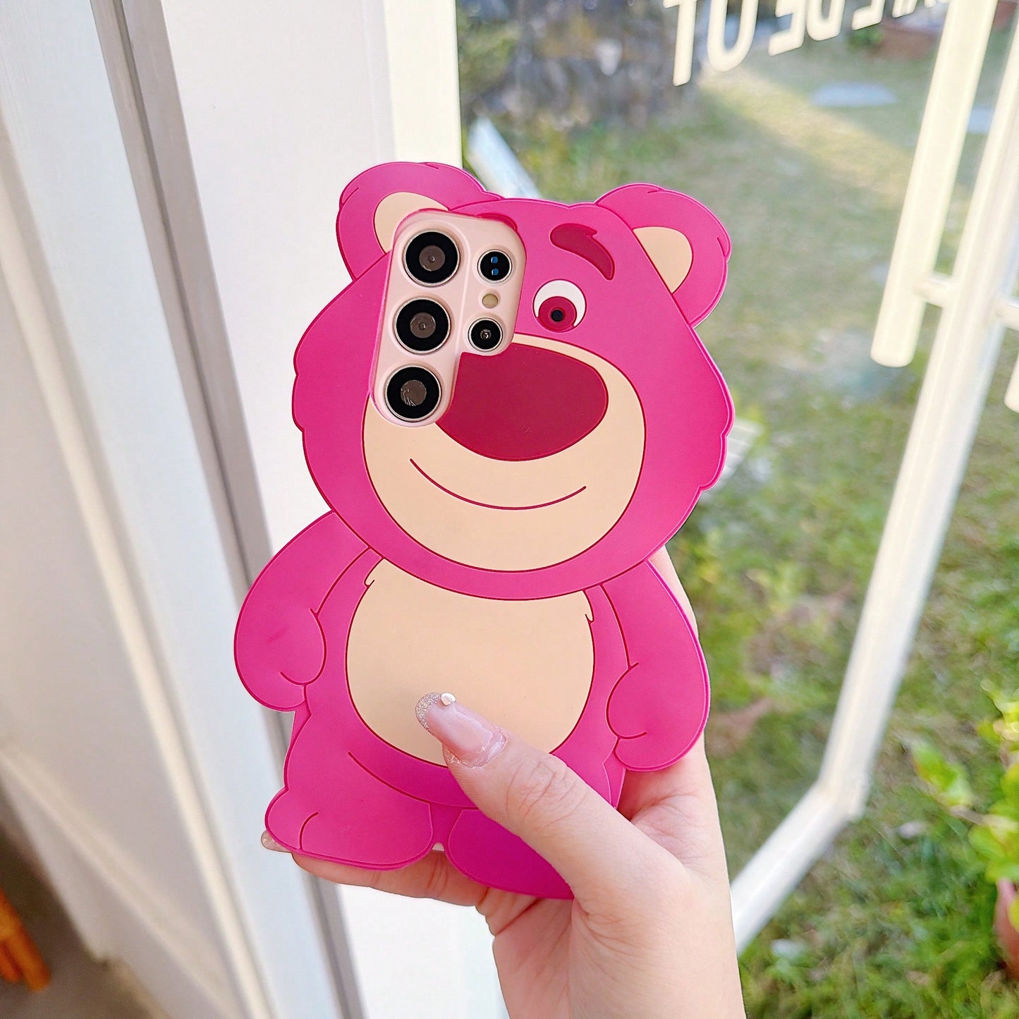 Disney Silicone Rose Red Strawberry Bear Case Suitable For Apple 17Promax, 16Pro, 15plus, 14, 13, 12, 11,,,, And Other Domesti4th Of July Magnetic Phone Case Waterproof Anti-Fall Scratch Resistant V