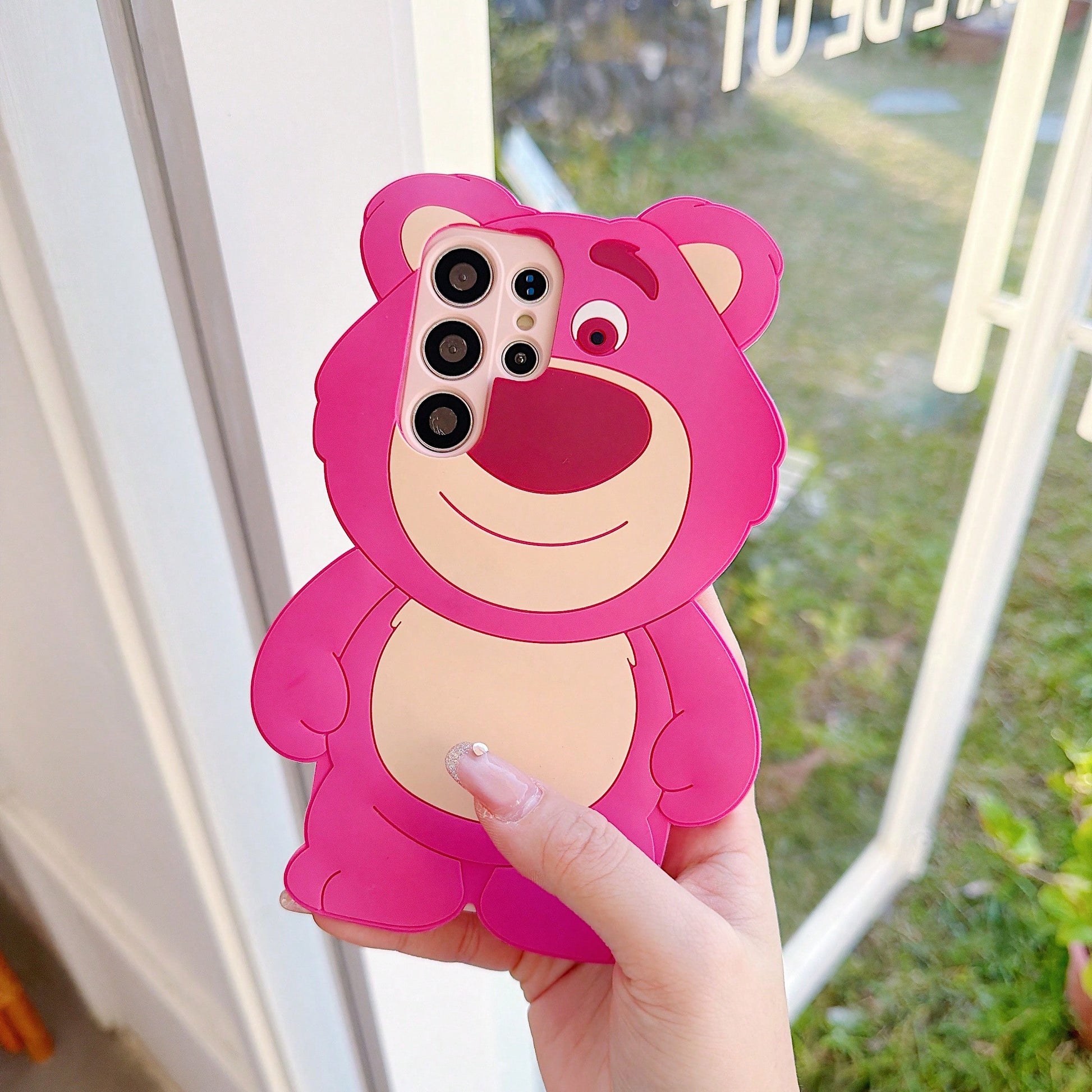 Disney Silicone Rose Red Strawberry Bear Case Suitable For Apple 17Promax, 16Pro, 15plus, 14, 13, 12, 11,,,, And Other Domesti4th Of July Magnetic Phone Case Waterproof Anti-Fall Scratch Resistant V