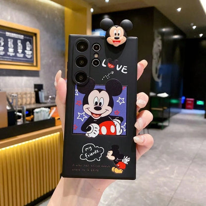 Disney Suitable For S23ultra Phone Case NOTE20 Minnie Mickey A52S Mirror Stand A36 Lanyard.Holiday Accessoriescoach Phone Case Fundas Summer Case 16 Case Green Phone Case Squishy Phone Case Valentine'