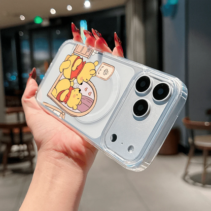 Disney.What Adorable Patterned Phone Case Featuring Winnie The Pooh Looking In The Mirror Design. Compatible With IPhone 17, 16, 15, 14, 13, 12, And 11 Pro Models. Made From TPU For Shockproof Protect
