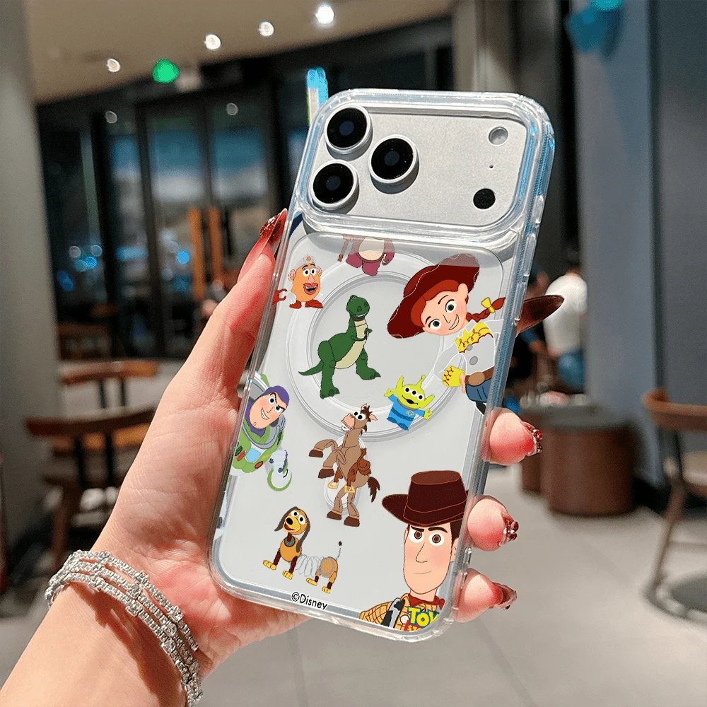 Disney What Toy Story Patterned Phone Case Featuring Beloved Characters Like Woody, Buzz, And Rex. Compatible With IPhone 17, 16, 15, 14, 13, 12, And 11 Pro Models. Made Of Durable TPU With Shockproof