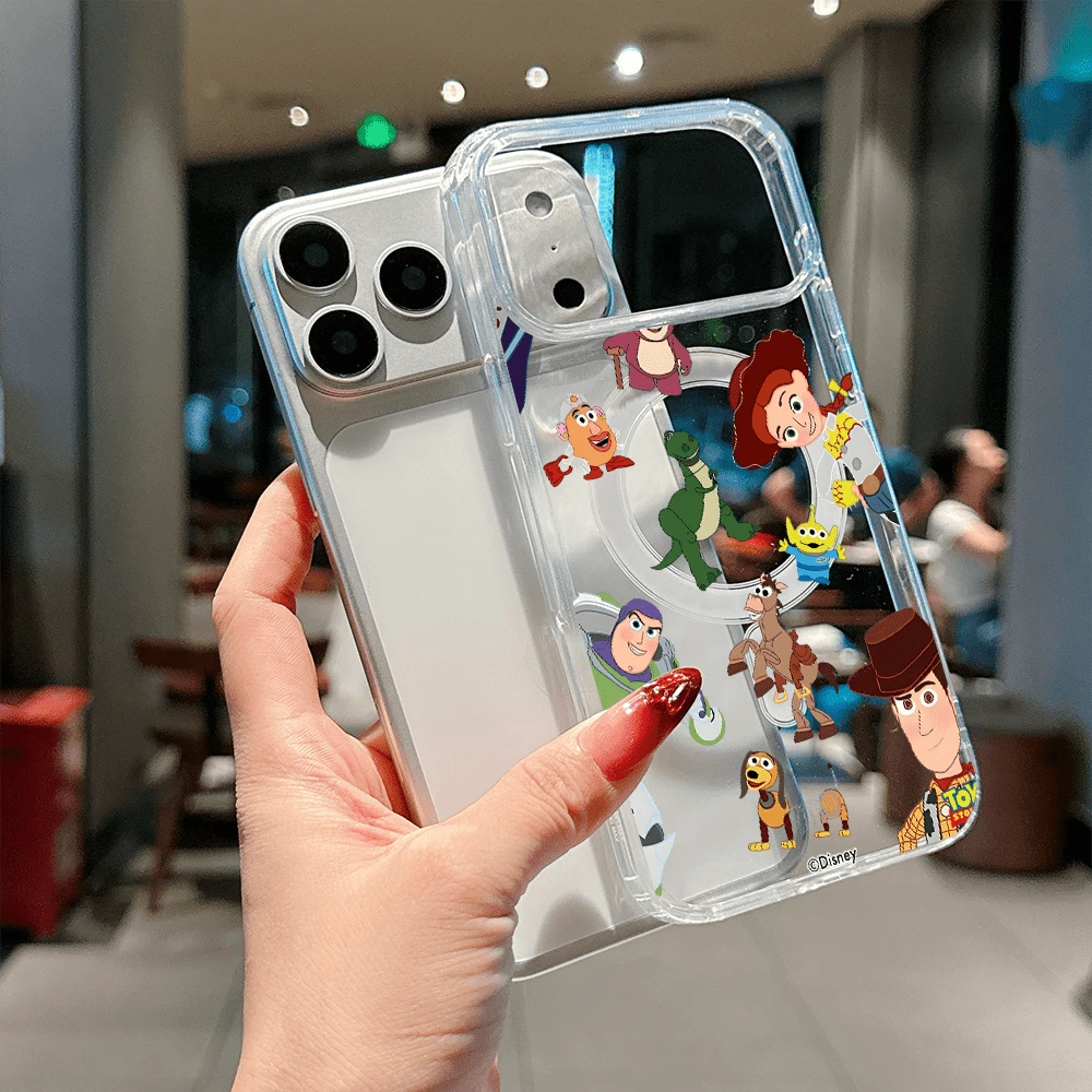Disney What Toy Story Patterned Phone Case Featuring Beloved Characters Like Woody, Buzz, And Rex. Compatible With IPhone 17, 16, 15, 14, 13, 12, And 11 Pro Models. Made Of Durable TPU With Shockproof