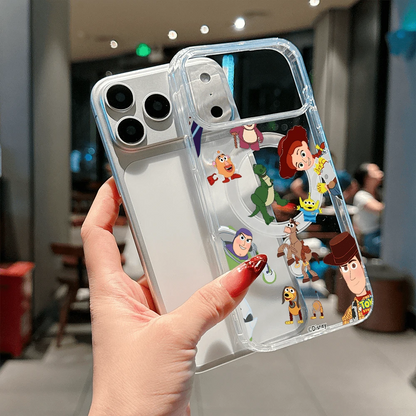 Disney What Toy Story Patterned Phone Case Featuring Beloved Characters Like Woody, Buzz, And Rex. Compatible With IPhone 17, 16, 15, 14, 13, 12, And 11 Pro Models. Made Of Durable TPU With Shockproof