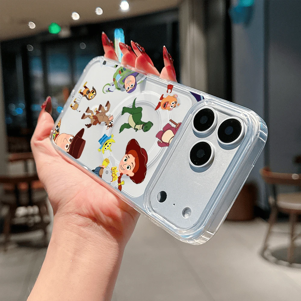 Disney What Toy Story Patterned Phone Case Featuring Beloved Characters Like Woody, Buzz, And Rex. Compatible With IPhone 17, 16, 15, 14, 13, 12, And 11 Pro Models. Made Of Durable TPU With Shockproof