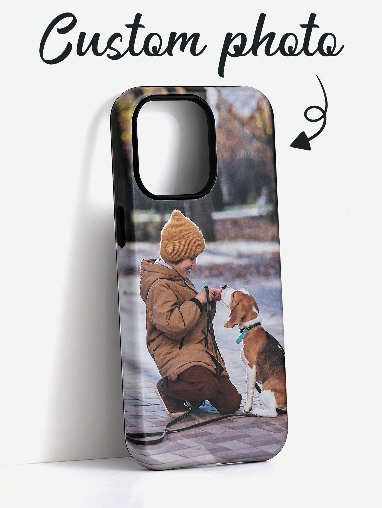 DIY Customized Photo Phone Case Cute Women's TPU Soft Transparent Protective Cover Compatible With 14/15 Pro Max, Friends Family Pets Scenery Beach Swimming Floral Pattern, Personalized Gift, Aestheti