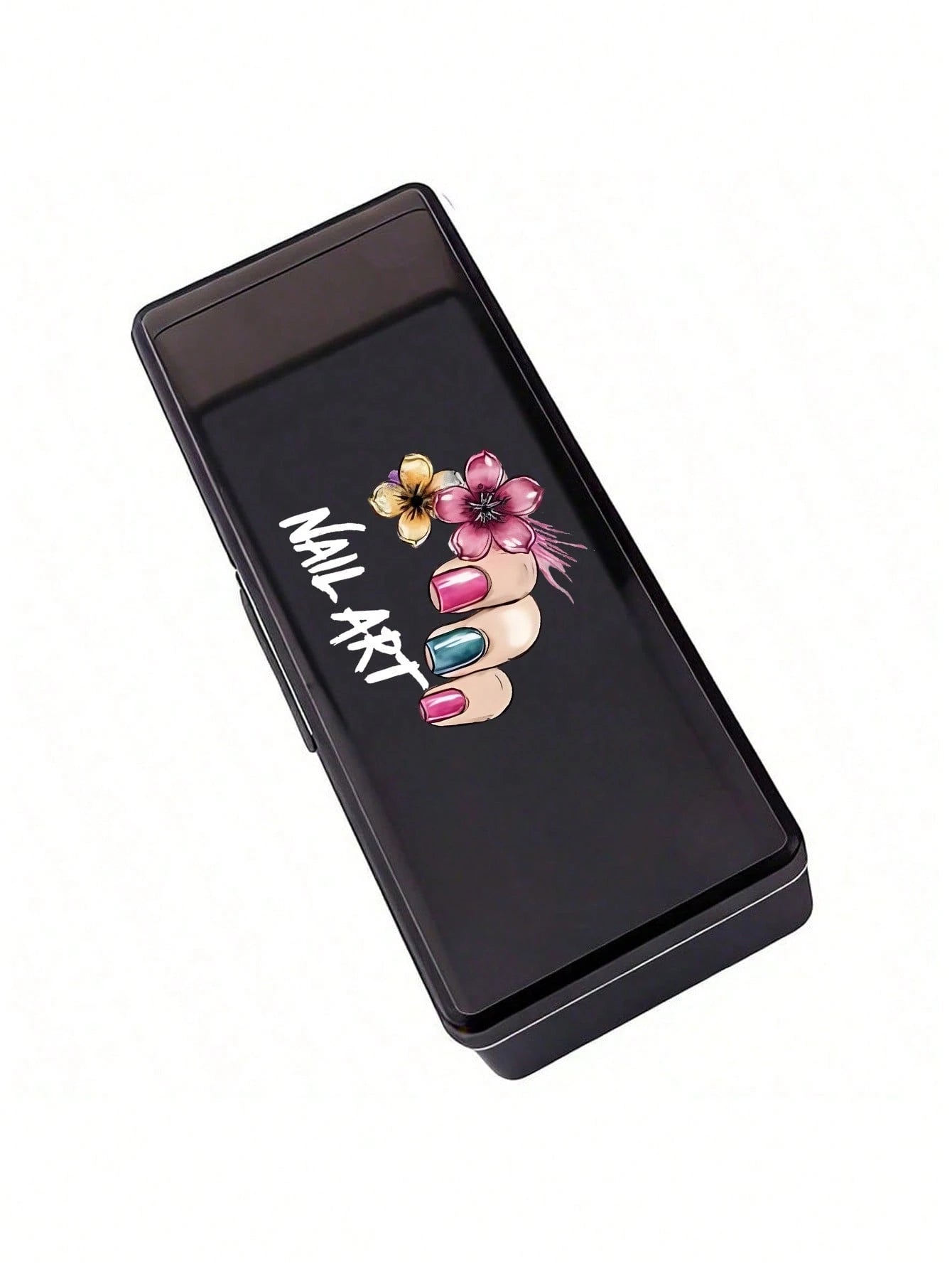 Double Layer Nail Art Tool Storage Box With Nail Art Designs, Nail File Holder, Nail Pen Organizer, Gel Nail Brush Sponge Container, Portable Rectangular Plastic Transparent Nail Supplies Storage Case