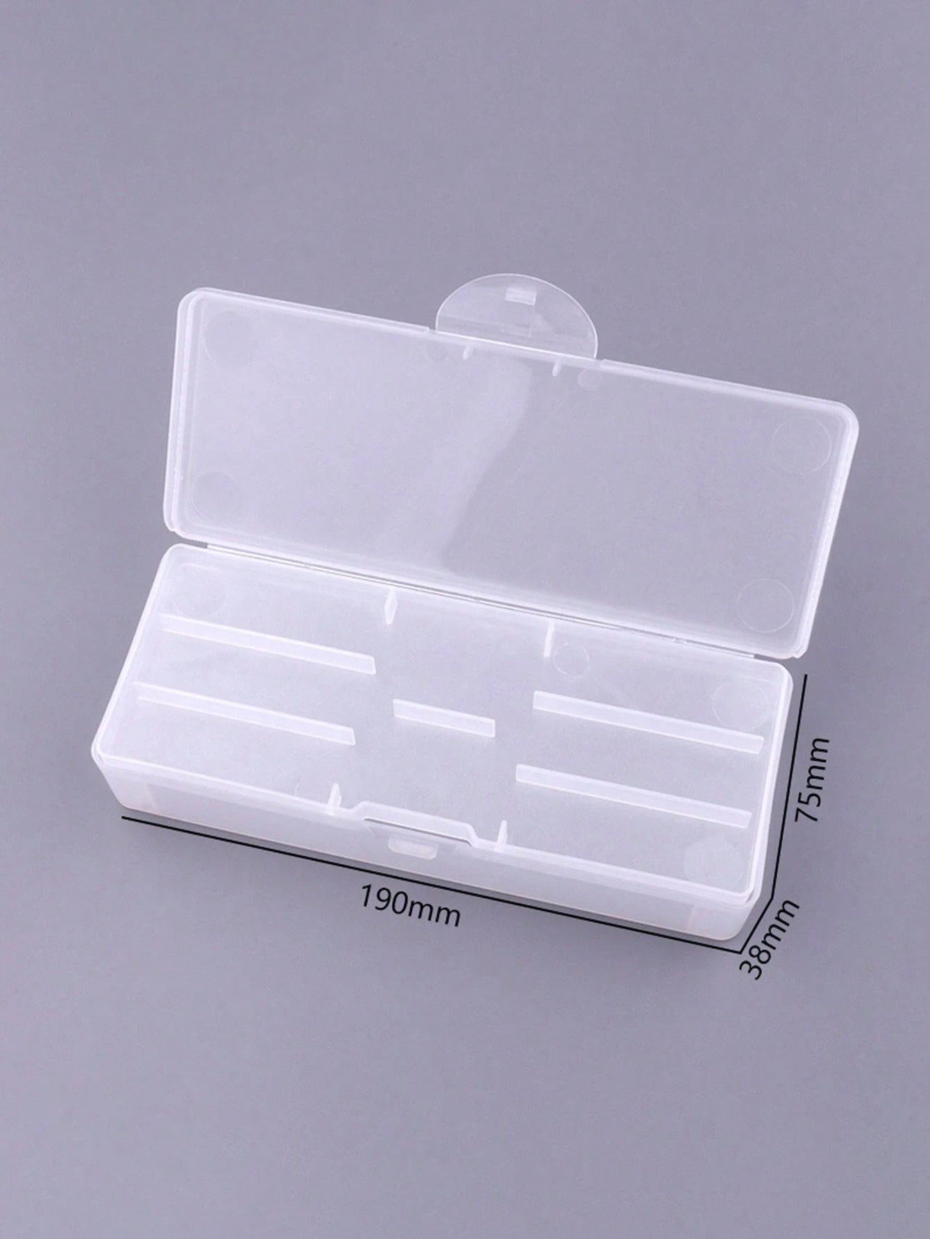 Double Layer Nail Art Tool Storage Box With Nail Art Designs, Nail File Holder, Nail Pen Organizer, Gel Nail Brush Sponge Container, Portable Rectangular Plastic Transparent Nail Supplies Storage Case