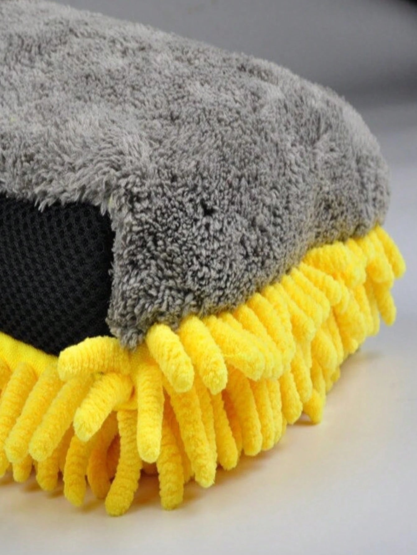 Double-Sided Car Washing Gloves, Waterproof Lining, Made Of Microfiber And Faux Wool, Won't Scratch, Helps Produce Foam, Ideal For Car Detailing, Washing And Drying, A Useful Car Cleaning Tool