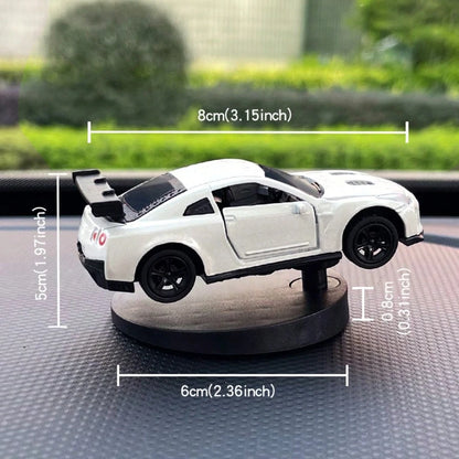 Drifting Moving Turning Swinging Fishtailing Car Tail Wagging Swaying Cool Fun Car Ornaments Dashboard For Men Race Sports Racing Vehicle Interior Accessories Inside Decor Funny Gift New Car Drivers A