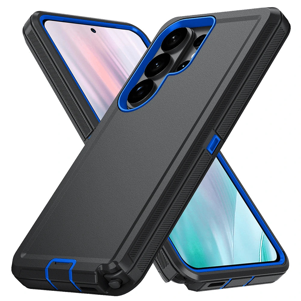 Durable Shockproof Protective Case For Series Phones- Black/Blue, Heavy-Duty Dual-Layer Shock-Absorbing Protective Shell, With Port Dust-Proof And Scratch-Resistant, Compatible With IPhone Series, Un