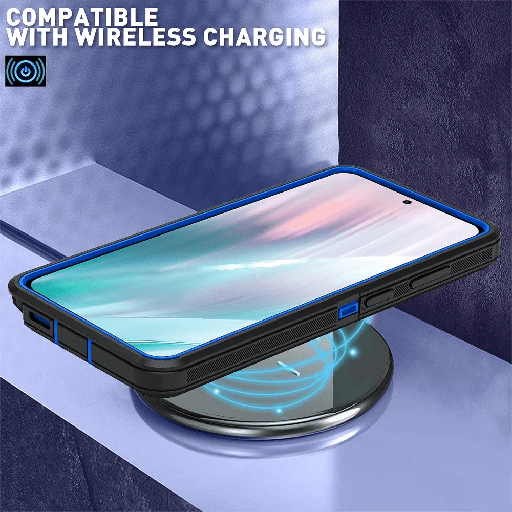 Durable Shockproof Protective Case For Series Phones- Black/Blue, Heavy-Duty Dual-Layer Shock-Absorbing Protective Shell, With Port Dust-Proof And Scratch-Resistant, Compatible With IPhone Series, Un