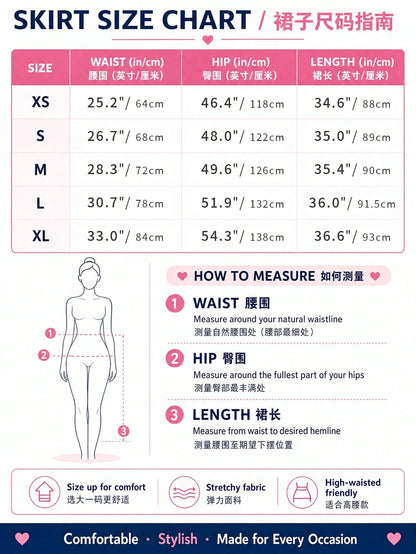 EARO Women's High Waist Slimming Gray Versatile Casual Commuter Skirt, Loose Design With Adjustable Waistband, A-Line Skirt Black Spring