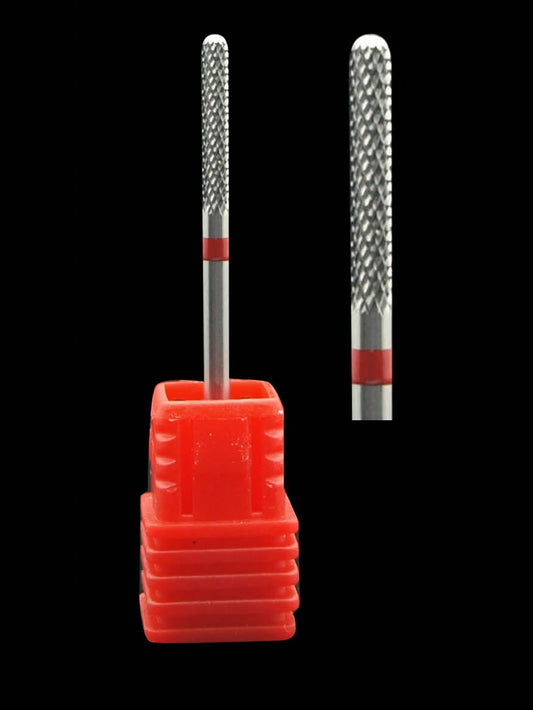 Easy Nail 1pc Tungsten Carbide Nail Drill Bits, 3/32" Shank, Professional Nail Tech Supplies, For Electric Cuticle Remover, Dead Skin Removal, Unscented Nail Cleaning Tool