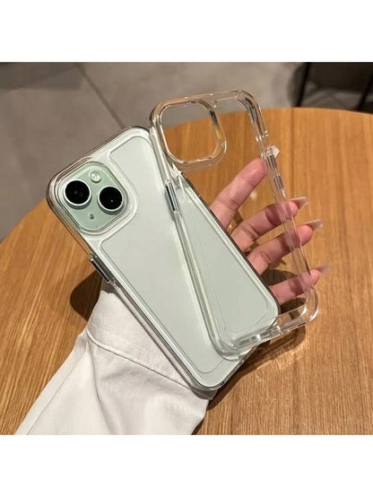 Easypie Selection Phone Case Compatible With 17 Air 11 12 13 14 15 16 360° Drop-Proof Transparent Large Hole Mobile Phone Case Highly Transparent Without Yellowing. Precise Cover 14 13 15 16 Promax H